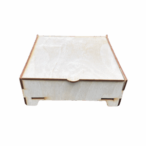 Drewniane pudełko szkatułka ze sklejki zamykane decoupage prezent box