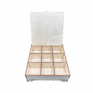 Drewniane pudełko szkatułka ze sklejki zamykane decoupage prezent box