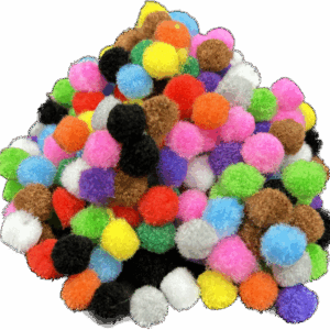 Pompony mix kolorów 1cm