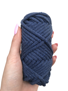 WAS Sznurek bawełniany z rdzeniem jeans 20m 5mm WAS