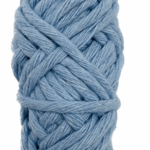 Sznurek bawełniany skręcany BŁĘKITNY 10m 5mm