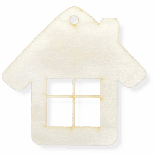 Drewniana zawieszka dom domek chatka decoupage ze sklejki ozoba dekor 1szt