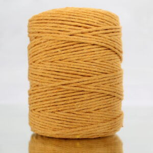 Sznurek bawełniany skręcany 150m 2mm MUSZTARDOWY