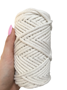 WAS Sznurek bawełniany z rdzeniem kość słoniowa 50m 5mm WAS