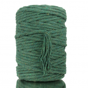 Sznurek bawełniany skręcany ZIELONY  50m 5mm