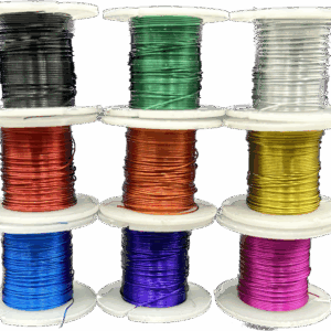 Druciki drut aluminiowe florystyczne szpulki 9 kol