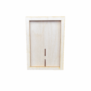 Drewniana ramka na zdjęcie zdjęcia stojąca ze sklejki decoupage dekor