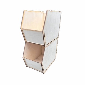 Drewniane pudełko warsztatowe box kuweta pojemnik magazynowy ze sklejki