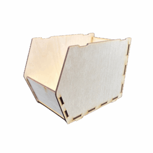 Drewniane pudełko warsztatowe box kuweta pojemnik magazynowy ze sklejki