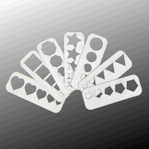 Drewniany szablon szablony zestaw szablonów do rysowania dla dzieci 7szt