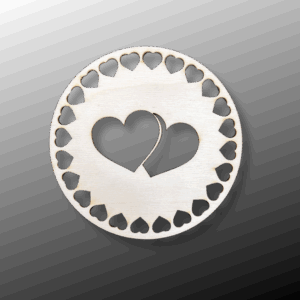 Drewniana podkładka podkładki podstawka pod kubek decoupage ze sklejki 1szt