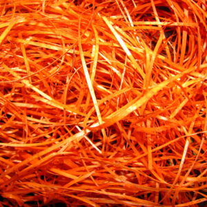 Wełna drzewna pomarańczowa sianko wiórki wypełniacz wypełnienie 100g