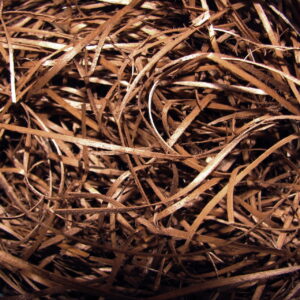 Wełna drzewna brązowa sianko wiórki wypełniacz wypełnienie do pudełek 100g