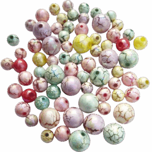 Koraliki kulki mix rozmiarów do nawlekania bransoletek biżuterii 60szt