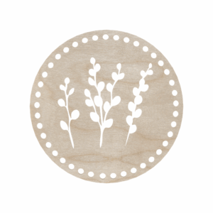 Baza drewniana dno do koszyka spód koło okrąg ze sklejki 20cm bazie kotki