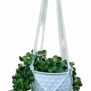 Kwietnik wiszący makrama ze sznurka boho na kwiaty