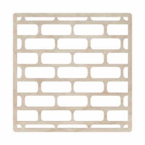 Drewniana podkładka podstawka pod kubek kwadrat decoupage ze sklejki dekor