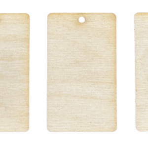 Drewniane bileciki zawieszki bilecik prezent 5szt