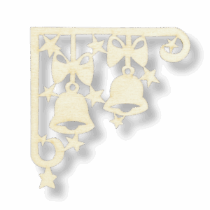 Drewniany dekor dzwonki dzwony dzwoneczki ze sklejki decoupage ozdoba