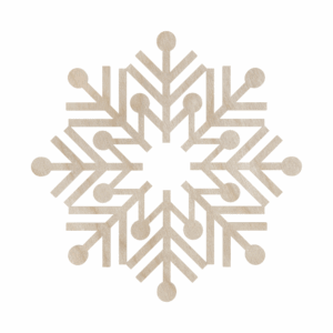 Drewniana śnieżynka śnieg dekor ozdoba dekoracyjna decoupage ze sklejki