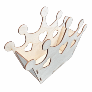 Drewniane pudełko korona prezent wieczór panieński 18 stka decoupage dekor