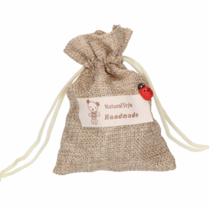 Woreczek jutowy z biedronką 1szt.
