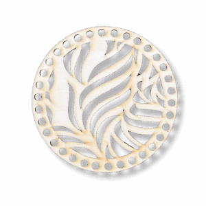 Baza drewniana dno do koszyka spód koło okrąg ze sklejki 15cm ażurowe ażur