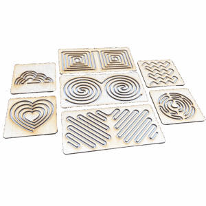 Tablice grafomotoryczne szlaczki metoda Montessori nauka pisania