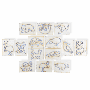 Drewniany szablon szablony zestaw do rysowania dla dzieci zwierzęta zoo