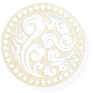 Baza drewniana dno do koszyka spód koło okrąg ze sklejki 18cm ażurowe ażur