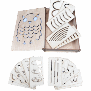 Drewniany szablon szablony zestaw montessori tablice grafomotoryczne nauka