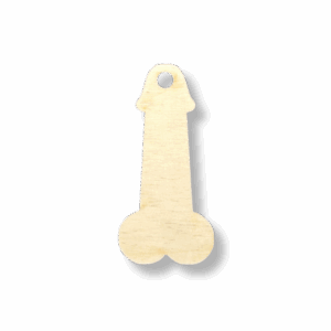 Prezent na wieczór panieński ze sklejki drewnianej penis scrapki dekor