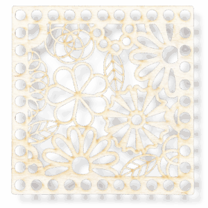 Baza dno koszyka spód kwadrat ażur kwiaty ze sklejki makrama decoupage