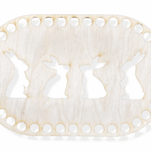 Baza dno spód koszyka kosz Mojżesza owal 20x12 decoupage zając zające królik