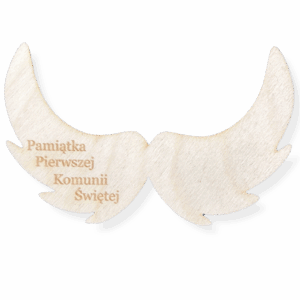 Skrzydełka skrzydła anielskie drewniane anioł decoupage na komunię pamiątka