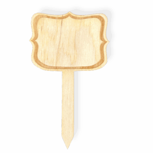 Drewniana tabliczka tabliczki znacznik etykieta do opisu roślin ogrodnicza