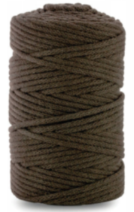 WAS Sznurek bawełniany z rdzeniem 100m 3mm CIEMNY BRĄZ WAS