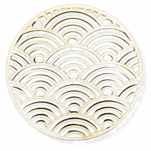 Drewniana podkładka podkładki podstawka pod kubek decoupage ze sklejki 1szt