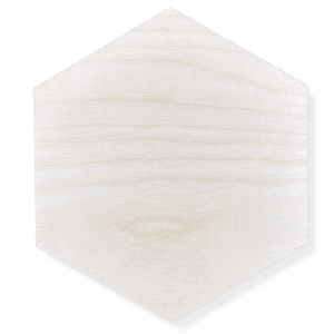 Drewniany sześciokąt z sklejki baza dekor wielokąt decoupage heksagon 15cm