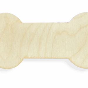 Drewniana kość kostka dla psa dekor decoupage ozdoba ze sklejki