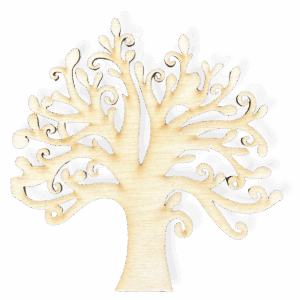 Drewniane drzewo drzewko szczęścia dekor ozdoba decoupage ze sklejki baza