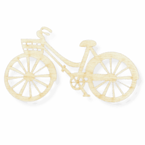 Drewniany rower rowerek ze sklejki decoupage dekor ozdoba dla rowerzysty