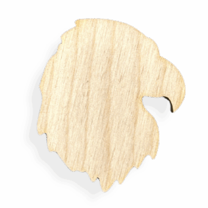 Drewniany orzeł głowa orła dekor scrapki ze sklejki decoupage eko ozdoba