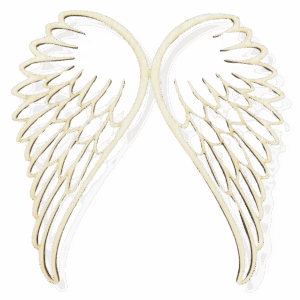 Skrzydełka skrzydła anielskie anioła drewniane ażurowe ze sklejki duże