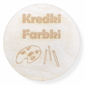 Drewniana plakietka tabliczka na szufladę pudełko decoupage plakietki 1szt