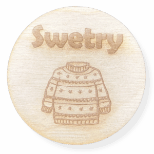 Drewniana plakietka tabliczka na szufladę pudełko decoupage plakietki 1szt