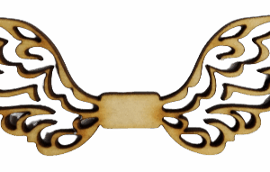 Skrzydełka skrzydła anielskie drewniane 1szt