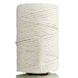 Sznurek bawełniany skręcany NATURALNY 60m 2mm
