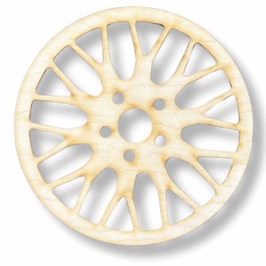 Drewniana podkładka podkładki podstawka pod kubek decoupage ze sklejki 1szt