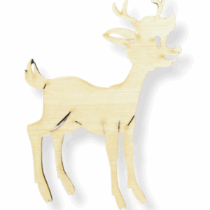 Drewniany renifer reniferek Rudolf decoupage dekor sklejka święta 1szt